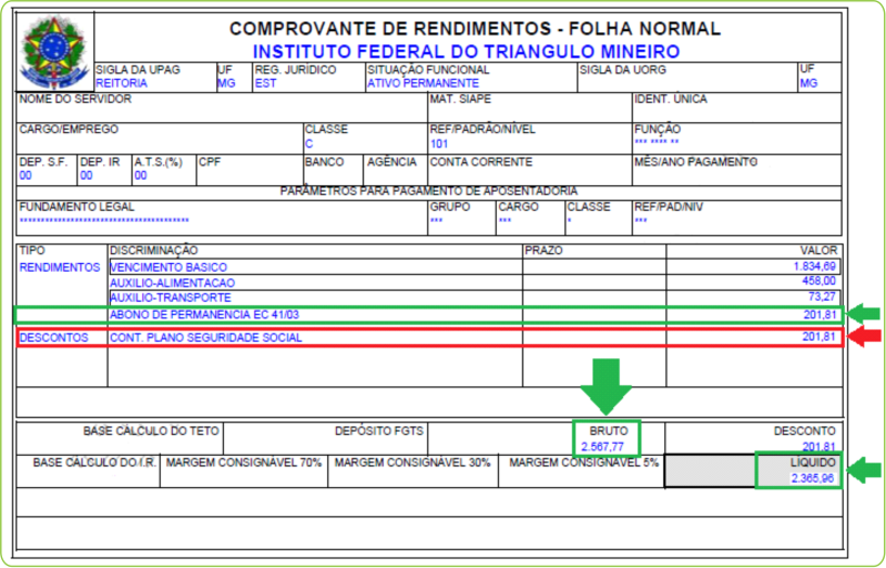 SERVIDOR COM ABONO DE PERMANÊNCIA